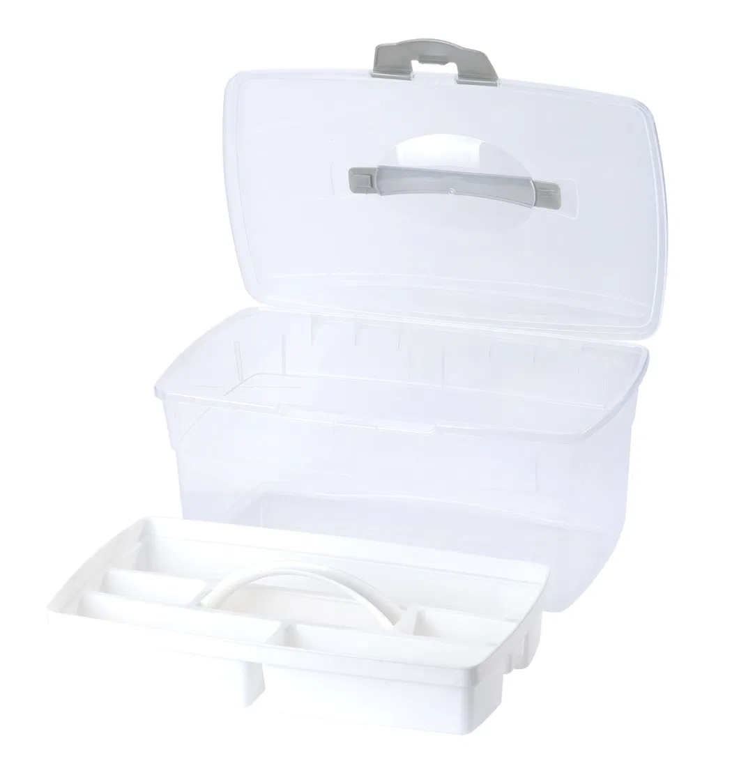 High Quality Plastic Containing Box Craft Box Sewing Box PP Storage Box for Medicine Cabinet